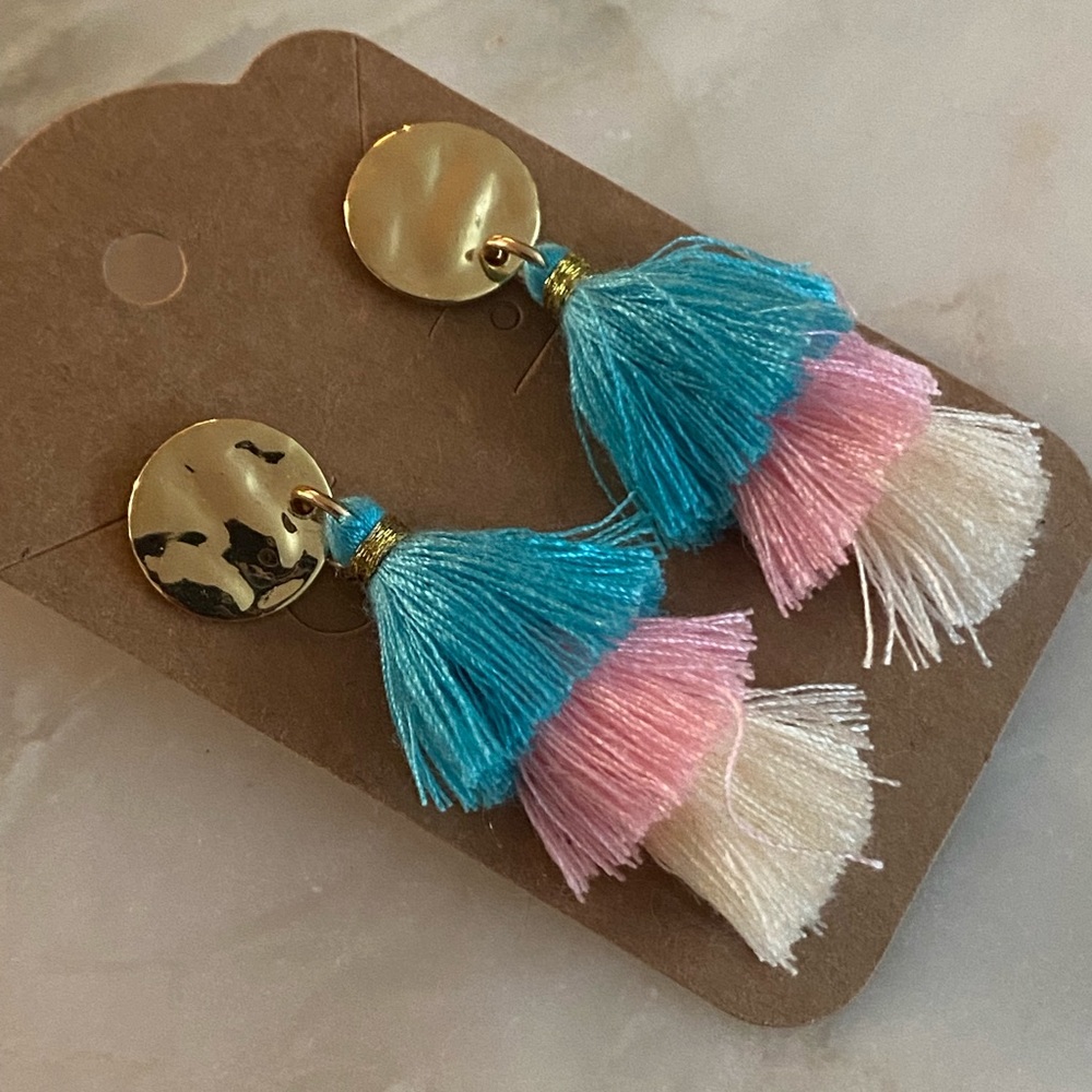 Coachella Pom Pom festival earrings
